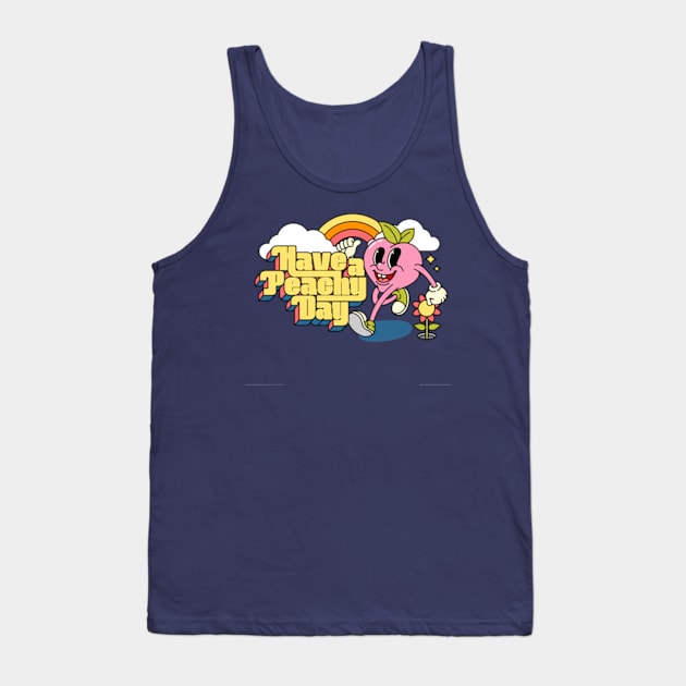Have a Peachy Day Tank Top by graptail
